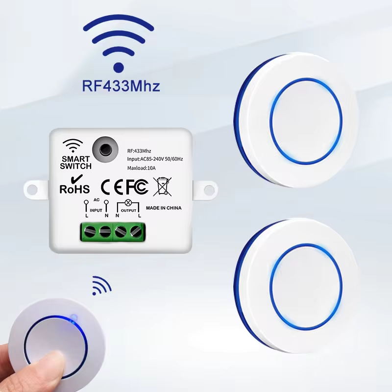 Diy Electronics Button - RF 433MHz Wireless Remote Control Light