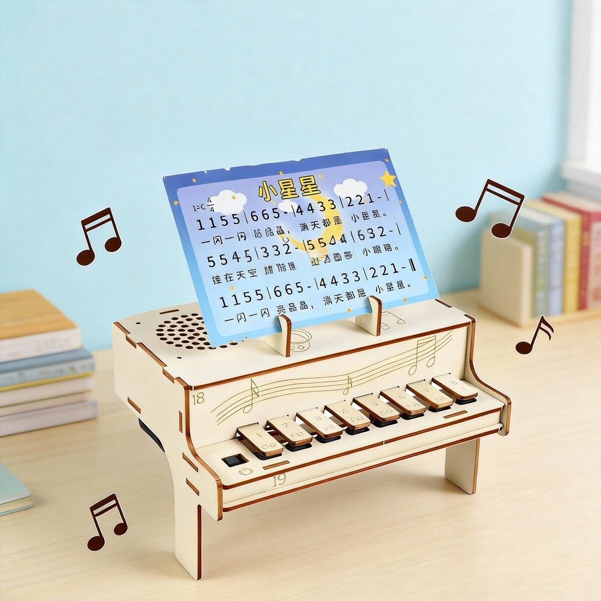 Diy Electronics Gadget - DIY Wooden Electronic Piano Model STEM