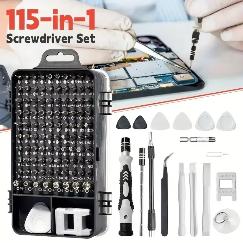 Diy Electronics Gadget - 115-in-1 Precision Screwdriver Set with Magnetic