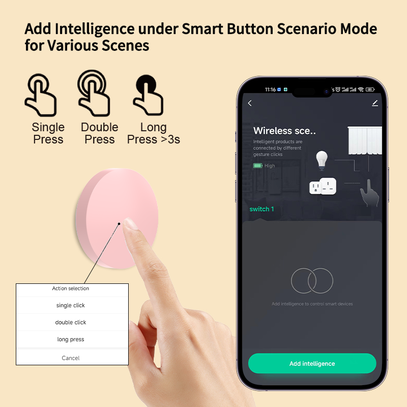ZigBee Smart Wireless Button S - Diy Electronics Button review and price