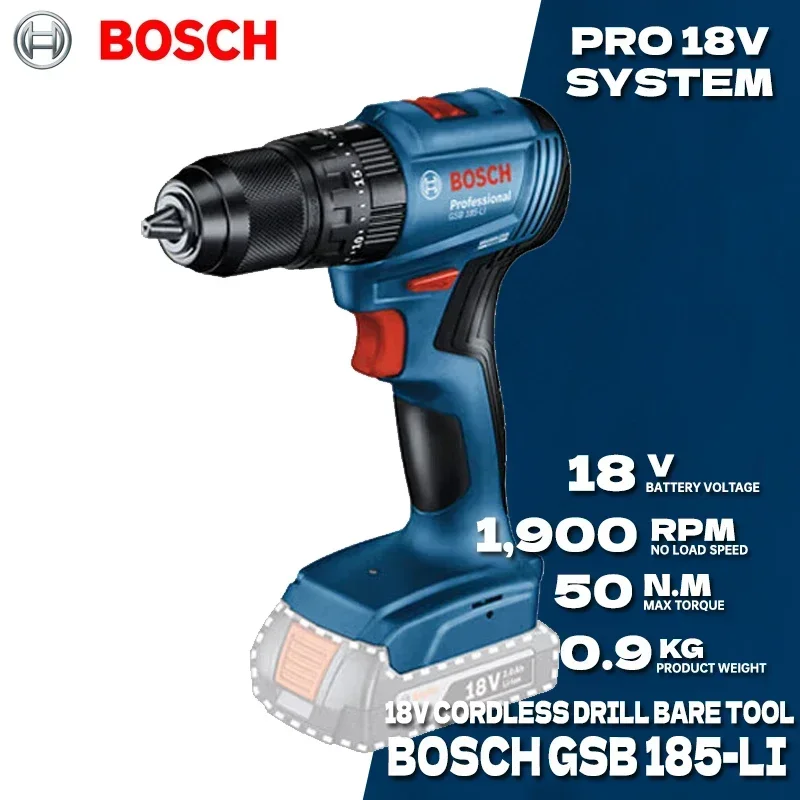 BOSCH GSB 185-LI Brushless Cor - Bosch Drill Gsb 18V review and price