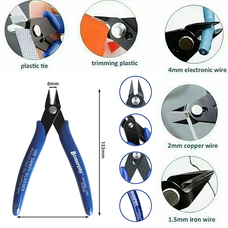 170 Electronic Diagonal Pliers - Diy Electronics Gadget review and price