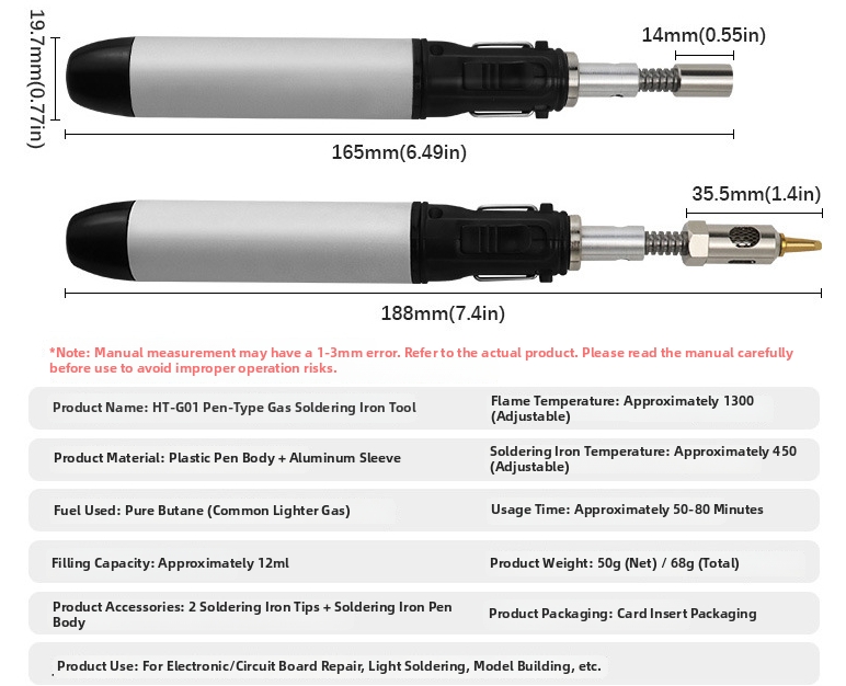 Portable Butane Gas Soldering  - Diy Electronics Gadget review and price