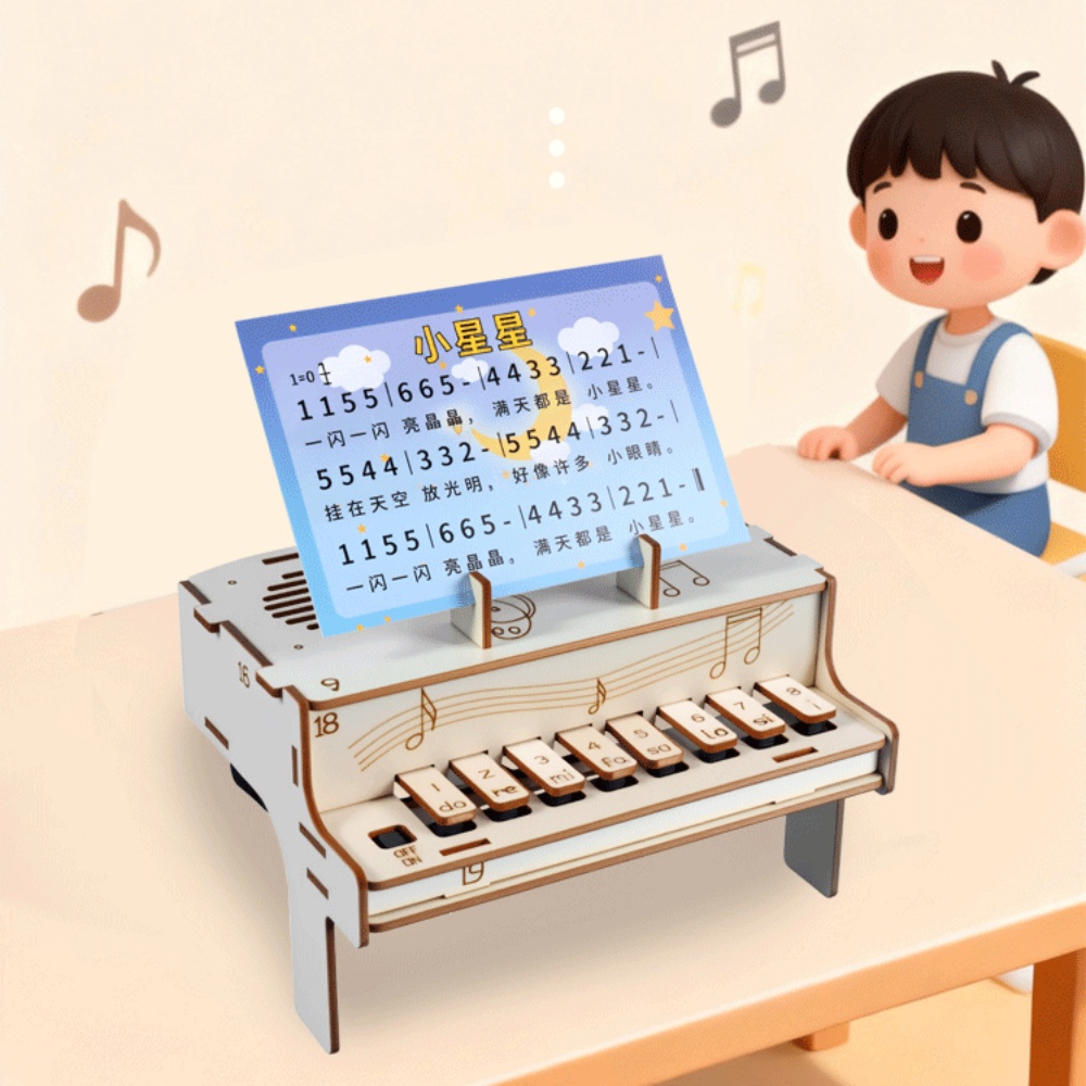 DIY Wooden Electronic Piano Mo - Diy Electronics Gadget review and price