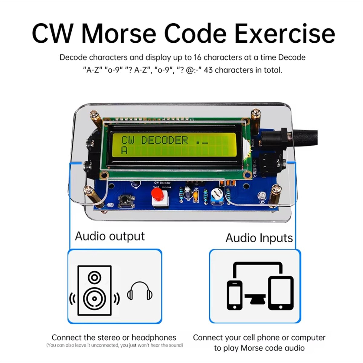 HDL DC9V CW Morse Code Decoder - Diy Electronics Circuits review and price