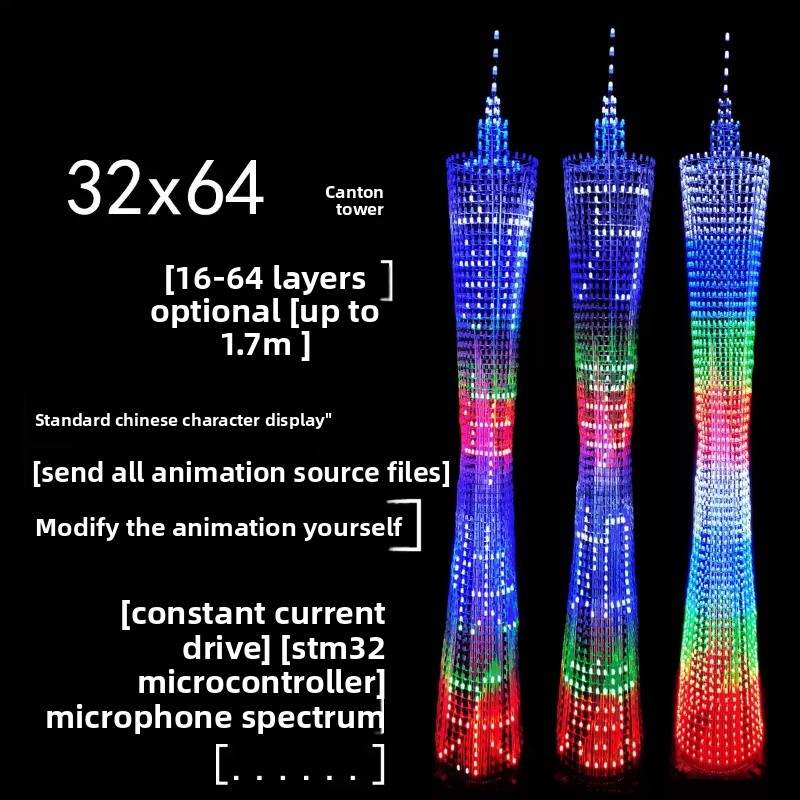 64 Layers Canton Tower DIY Ele - Diy Electronics Gadget review and price