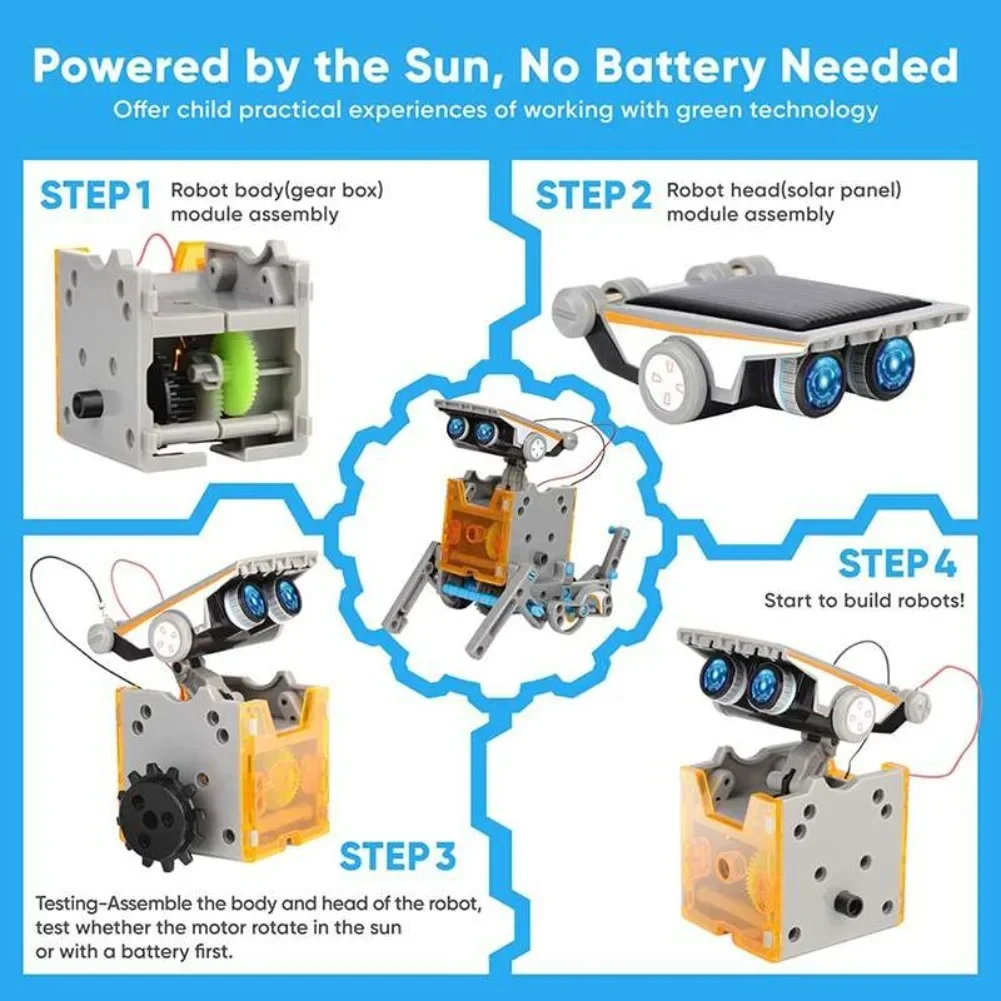 13 in 1 Solar Powered Robot Sc - Diy Electronics Project review and price